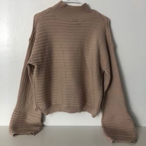 Cropped Highneck Sweater
